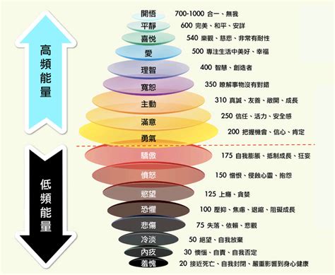 大衛霍金斯能量表|霍金博士的能量層級